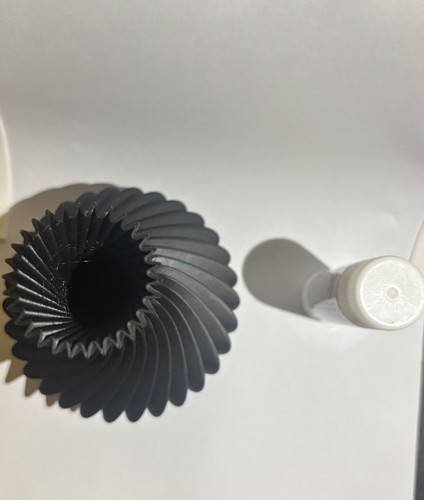 Black modern spiralling flower - modern,