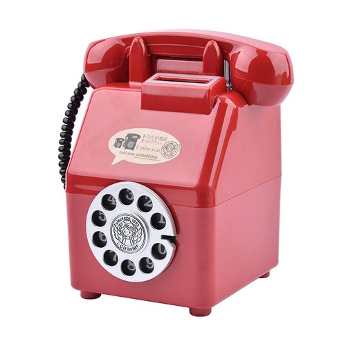 Retro telephone piggy - piggy, bank