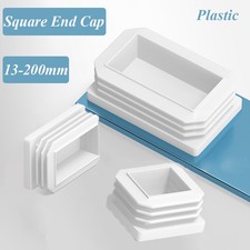 White Square Plastic End Cap