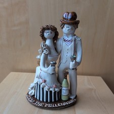 Laura Dunn Ltd Edition Millenium 2000 Ceramic Figurine Of Celebrating  Couple. 