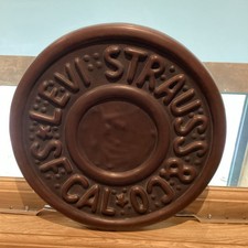 Levi Strauss & Co Shop Display Advertising Sign Giant Button