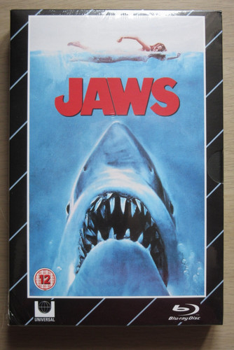Jaws bluray dvd poster - jaws, (1975)