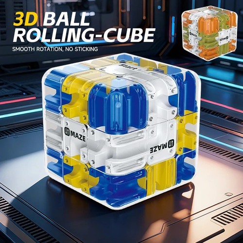 Magic maze cube fidget puzzle - maze,
