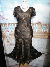 Evening Dress 14 Black Silk