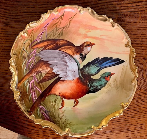 Limoges game plate - game, plate-wall