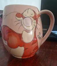 Disney Tigger Ceramic Barrel Mug Pink With Butterflies Design Made By Churchill 