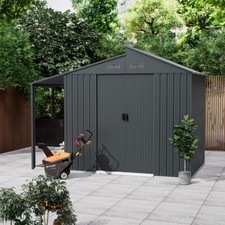 10 x 6ft Metal Garden Shed