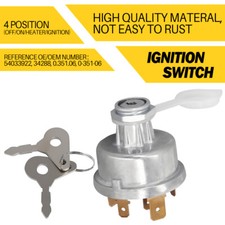 Ignition switch barrel and - and, key