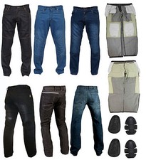 Motorcycle Jeans Motorbike Trousers Pant Free CE Armours Made With Kevlar Biker