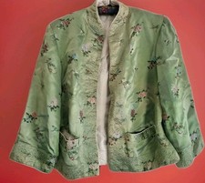 Beautiful Silk Chinese Embroidered Jacket, Vintage Or Possibly Antique