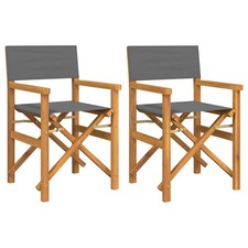 Folding Director's Chairs Picnic Chair Outdoor Chair Solid Wood Teak vidaXL