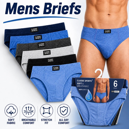 Pack 12 mens briefs - of,