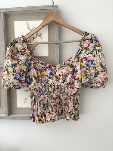 Zara floral puff - zara,