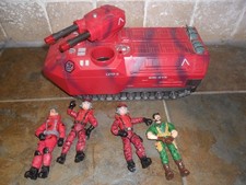 KIDS LARGE TOY TANK WITH GUN FIRE & 4 FIGURES,TANK 26CM LONG 12CM HIGH