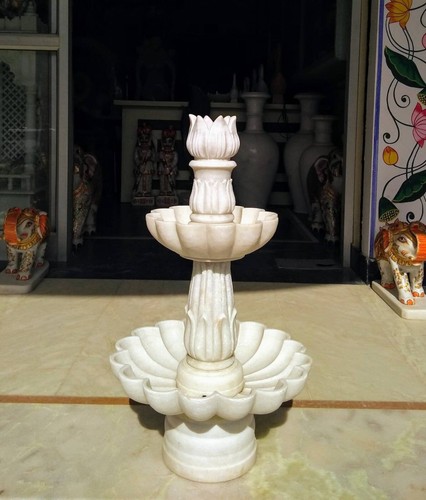 Hand carved marble fountain - hand-carved,