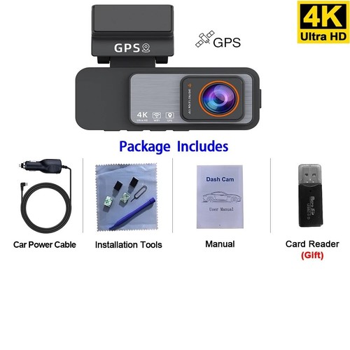 Redtiger dash cam - 4k, front