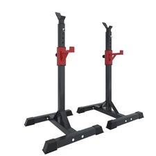 Squat Racks Barbell Rack Stand Adjustable Olympic Weight Bench Press Home Gym