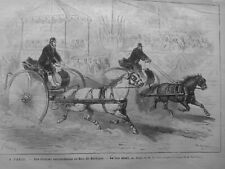 1878 Sulky Racing Trotter