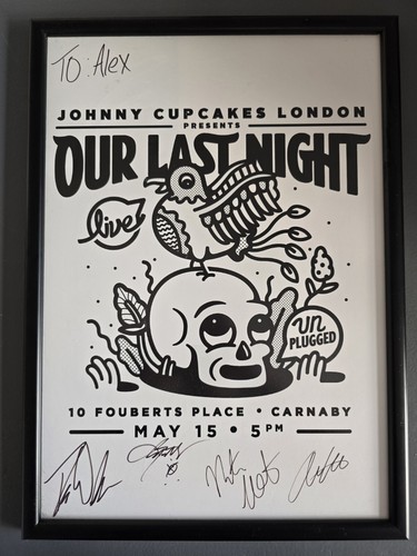 Our last night signed tour - our,