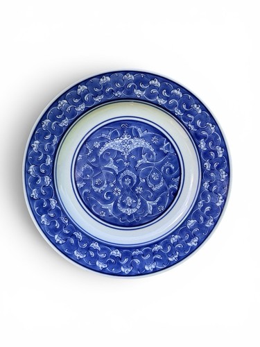 Vintage turkish iznik - vintage, plate