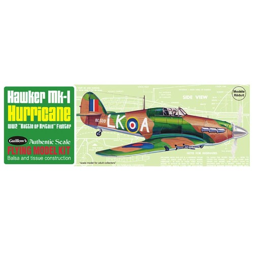 Guillow 506 hawker hurricane - guillow,