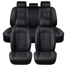 For Mercedes-Benz Luxury Car Seat Covers PU Leather Full Set Interior Protection