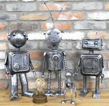 Tin Robot Man Garden Metal