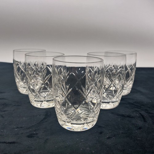Crystal whiskey tumblers - whiskey,