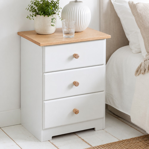Colorado drawer bedside - 3-drawer,