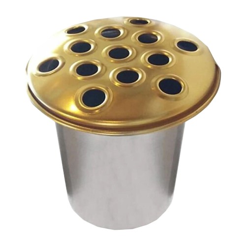 Silver metal graveside - metal,