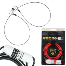 Cable Lock 1.8 m Number Lock Steel Cable RED Security Rope Moped Steel Rope
