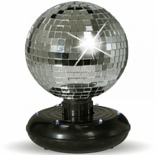 Silver Mirrorball Rotating