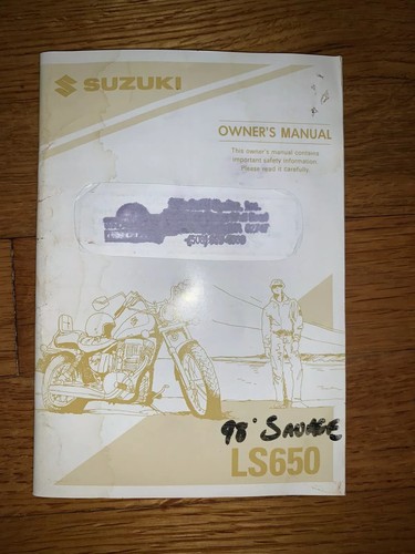 Suzuki owners manual ls650 - manual,