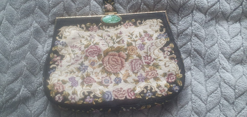 Vintage tapestry bag 1950 - tapestry, 1950’s