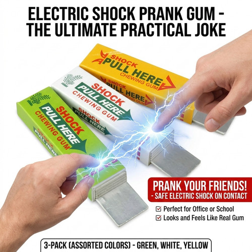 Electric shock chewing gum - shock,