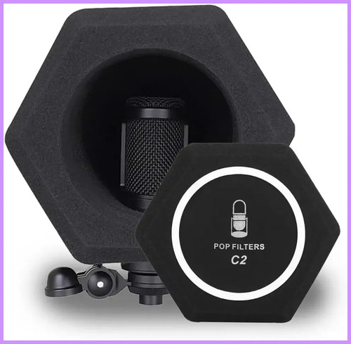 Microphone pop filter - microphone,