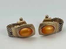 Vintage Swank Gold Tone Mesh