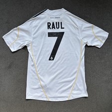 Vintage Real Madrid 2009/10 Home Football Shirt - Raul #7 - Adidas (M) La Liga