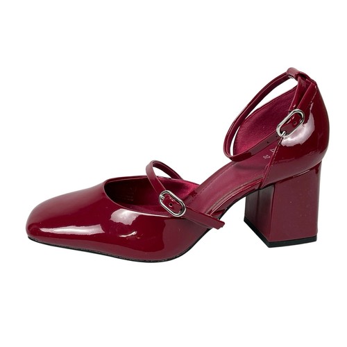 Zara womens red square toe - zara,