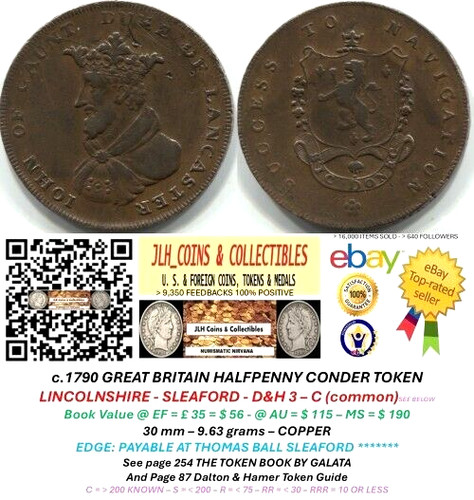1790 conder halfpenny - c., gb
