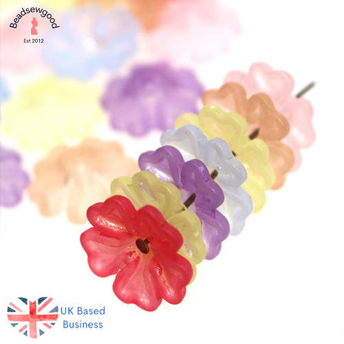 Mixed colour acrylic flower - 30,