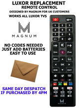 LUXOR TV REMOTE CONTROL A REPLACEMENT THAT WORKS FOR ALL LUXOR LCD/LED TVs