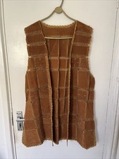 Vintage Tan Brown Suede