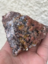 Hematite stained calcites - hematite,