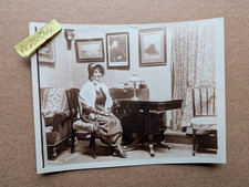 UNUSUAL OLD PHOTO WOMAN BONNET