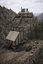 Mine cliff - mine,