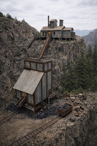 Mine cliff - mine, a