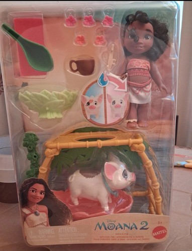 Disney moana doll with - moana, pig