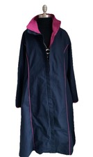 Welligogs Long Waterproof Coat Size 16 Eleanor Long Navy Blue Mac RRP £400