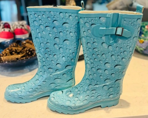 Worn once wellies size - once,